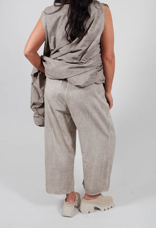 Light Weight Cotton Barrel Trousers in Rope