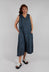 Sleeveless Hooded Dress in Indigo