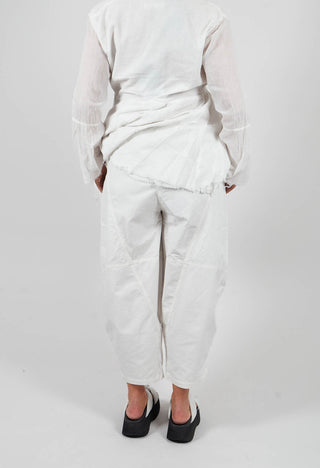 Barrel Seamed Trousers in Ice