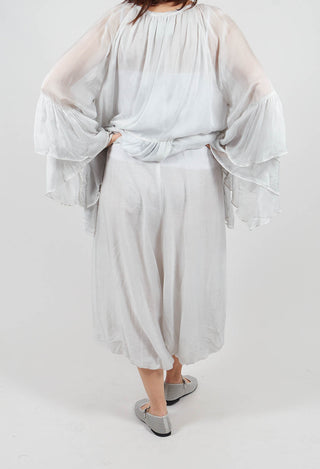 Double Layered Trousers in Salt