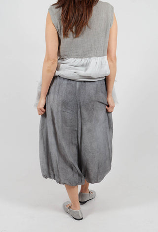 Double Layered Trousers in Black Pepper