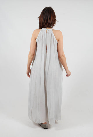 Halterneck Dress in Salt