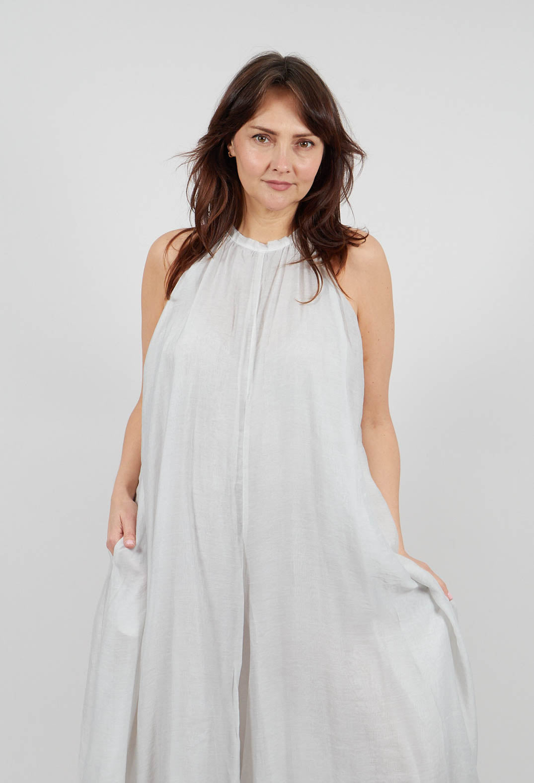 Halter neck Jumpsuit in Salt