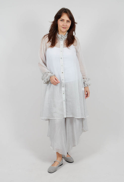 Ruffle Tunic in Salt