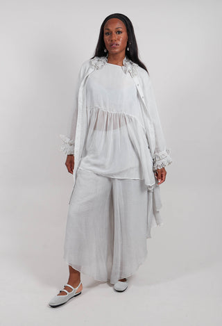 Ruffle Tunic in Salt