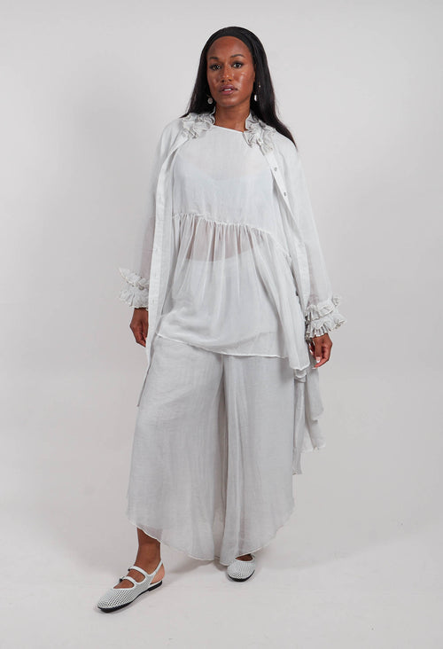 Ruffle Tunic in Salt