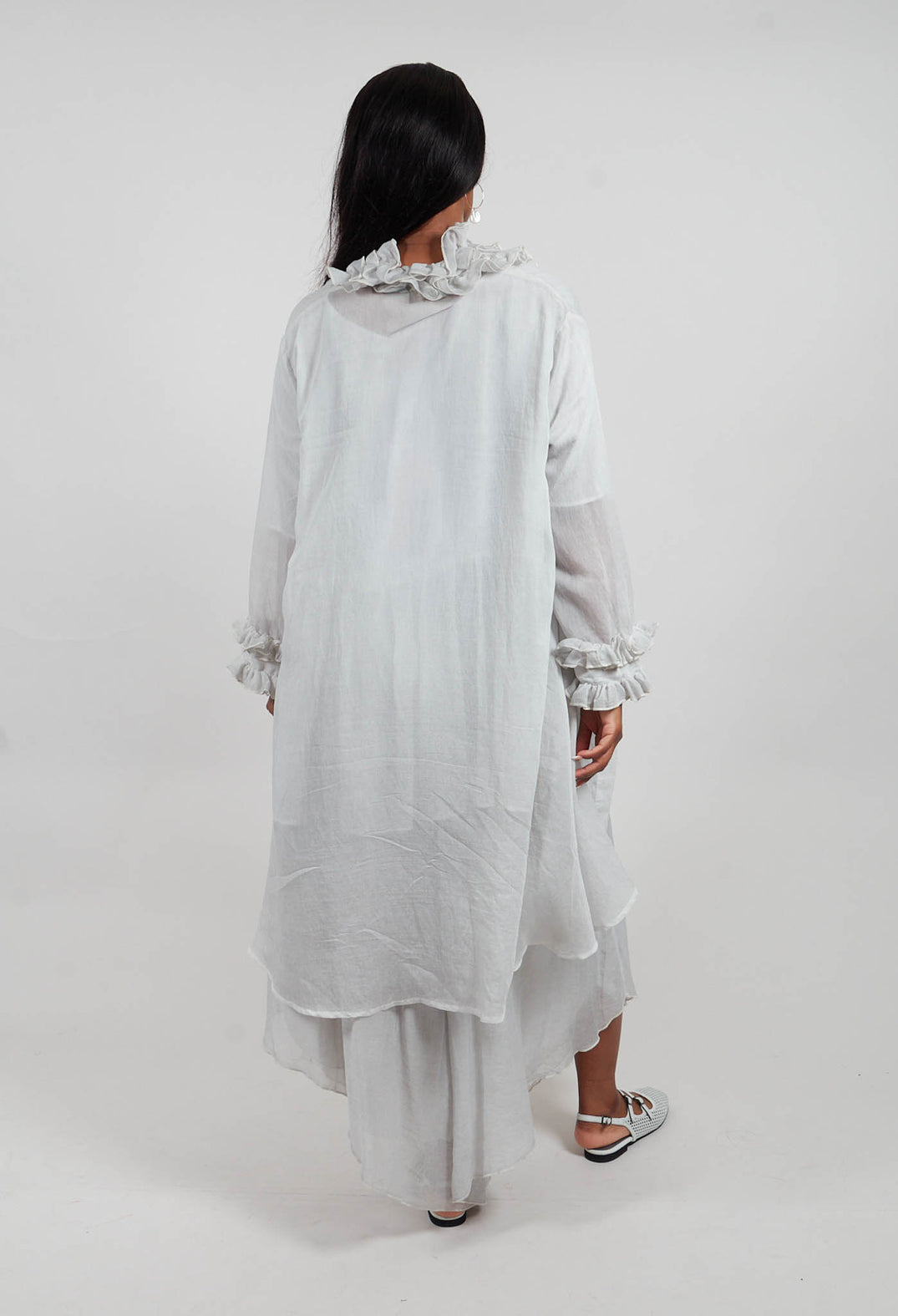 Ruffle Tunic in Salt