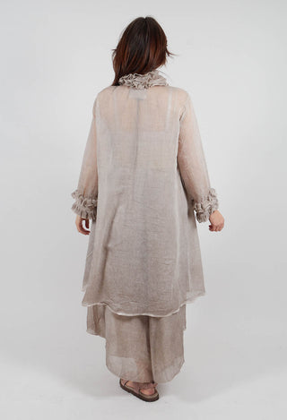 Ruffle Tunic in Mushroom