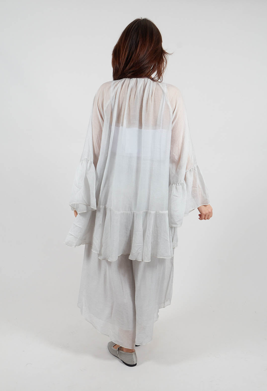 Ruffle Tunic in Salt