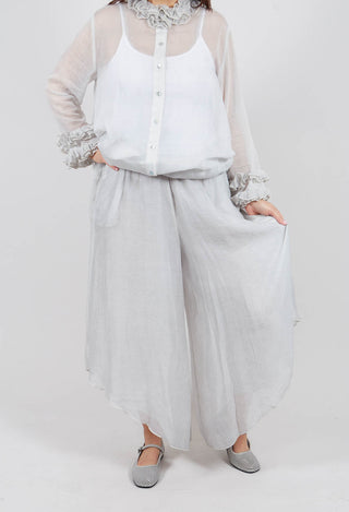 Asymmetric Trousers in Salt