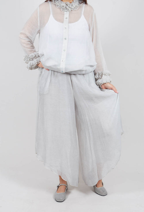 Asymmetric Trousers in Salt