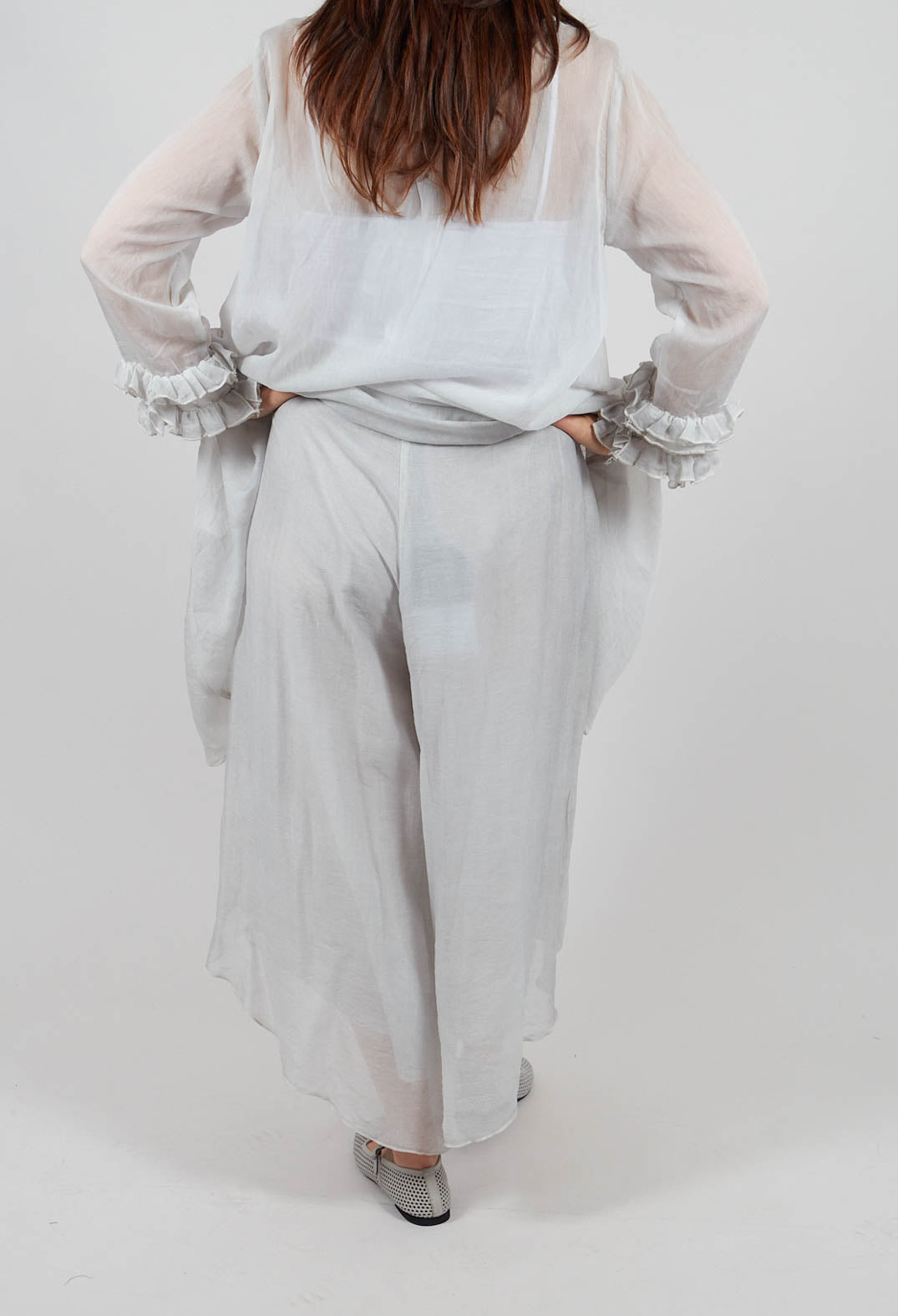 Asymmetric Trousers in Salt