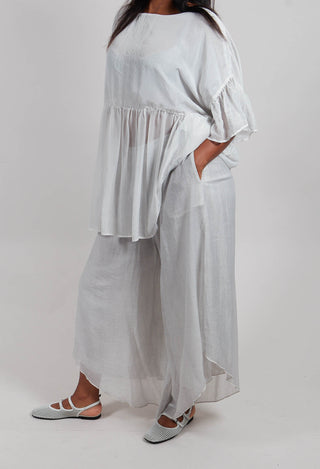 Asymmetric Trousers in Salt