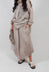 Asymmetric Trousers in Mushroom