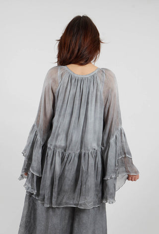 Raglan Blouse in Black Pepper