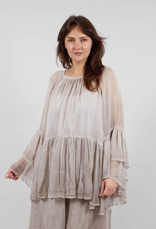 Raglan Blouse in Mushroom