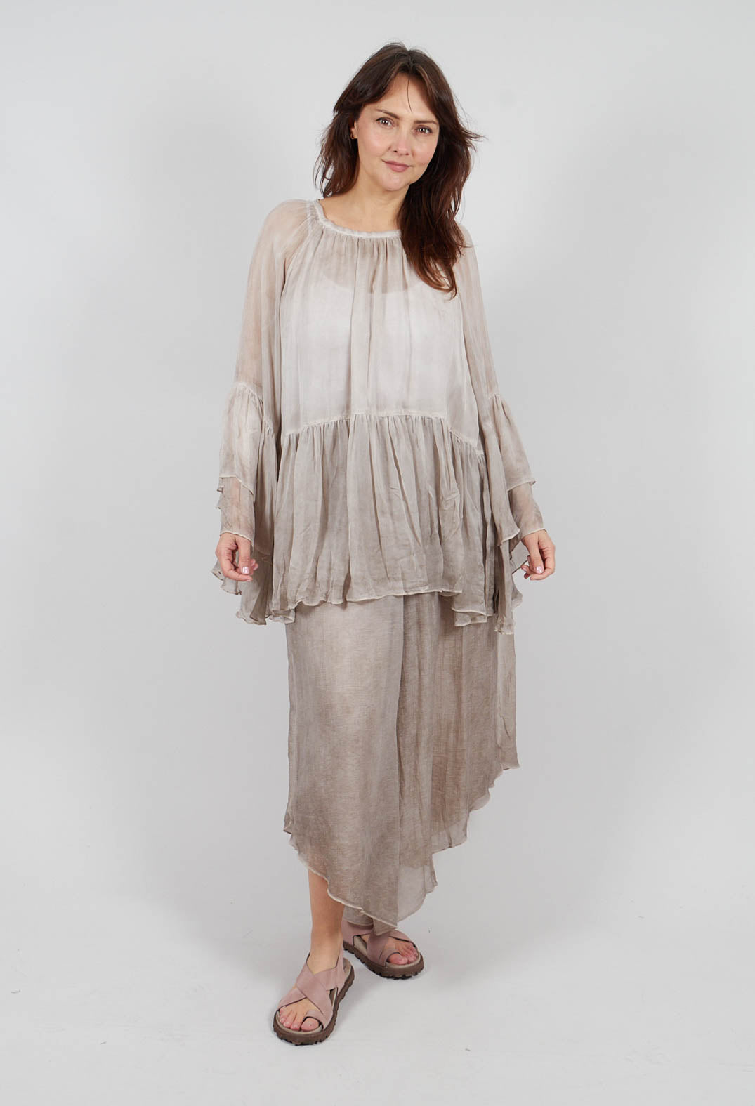 Raglan Blouse in Mushroom
