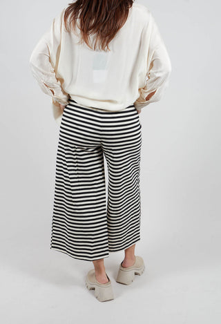 Stripe Trousers in Black and White