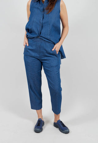 Tapered Trousers in Indigo