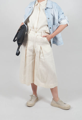 Culotte Trousers in Natural