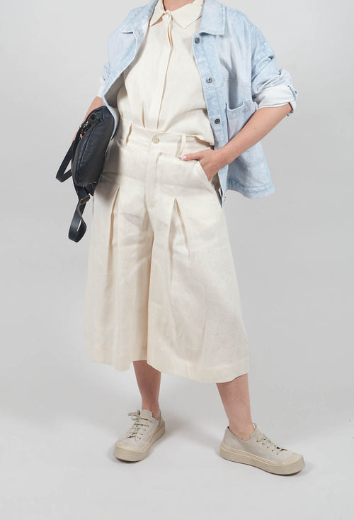 Culotte Trousers in Natural