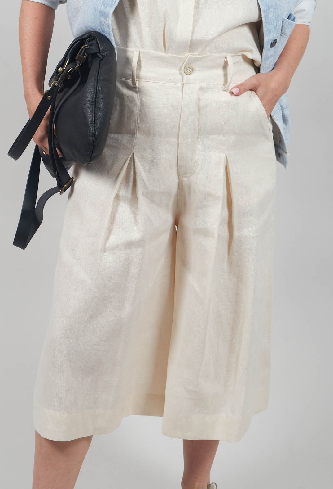 Culotte Trousers in Natural