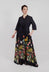 Margherita Dress in Botanico Fondo Nero