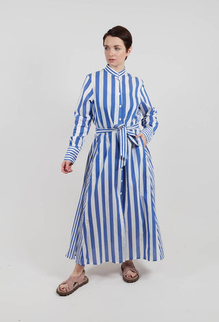 Sibell Dress in Riga Panna Blu