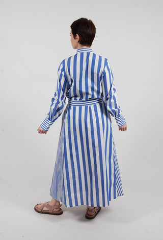 Sibell Dress in Riga Panna Blu