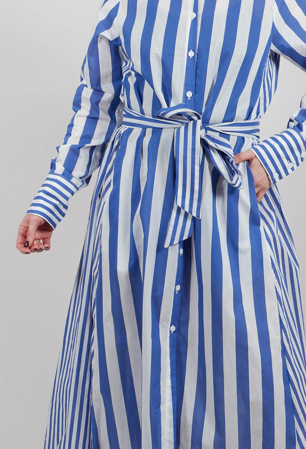 Sibell Dress in Riga Panna Blu