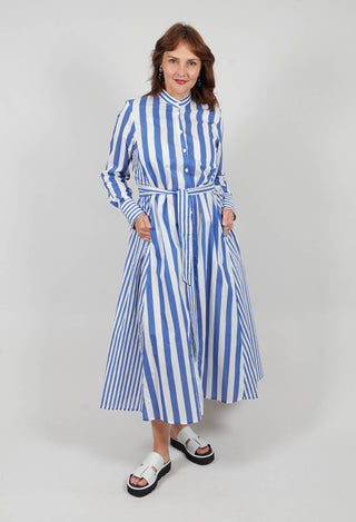 Sibell Dress in Riga Panna Blu