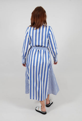 Sibell Dress in Riga Panna Blu