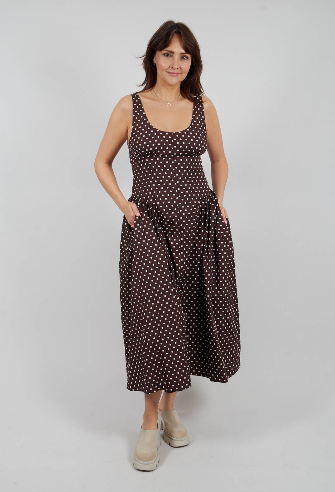Ueue Dress in Pois Panna