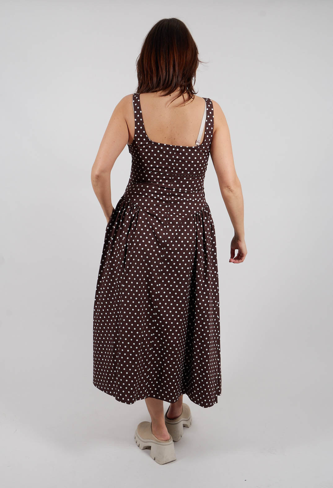 Ueue Dress in Pois Panna
