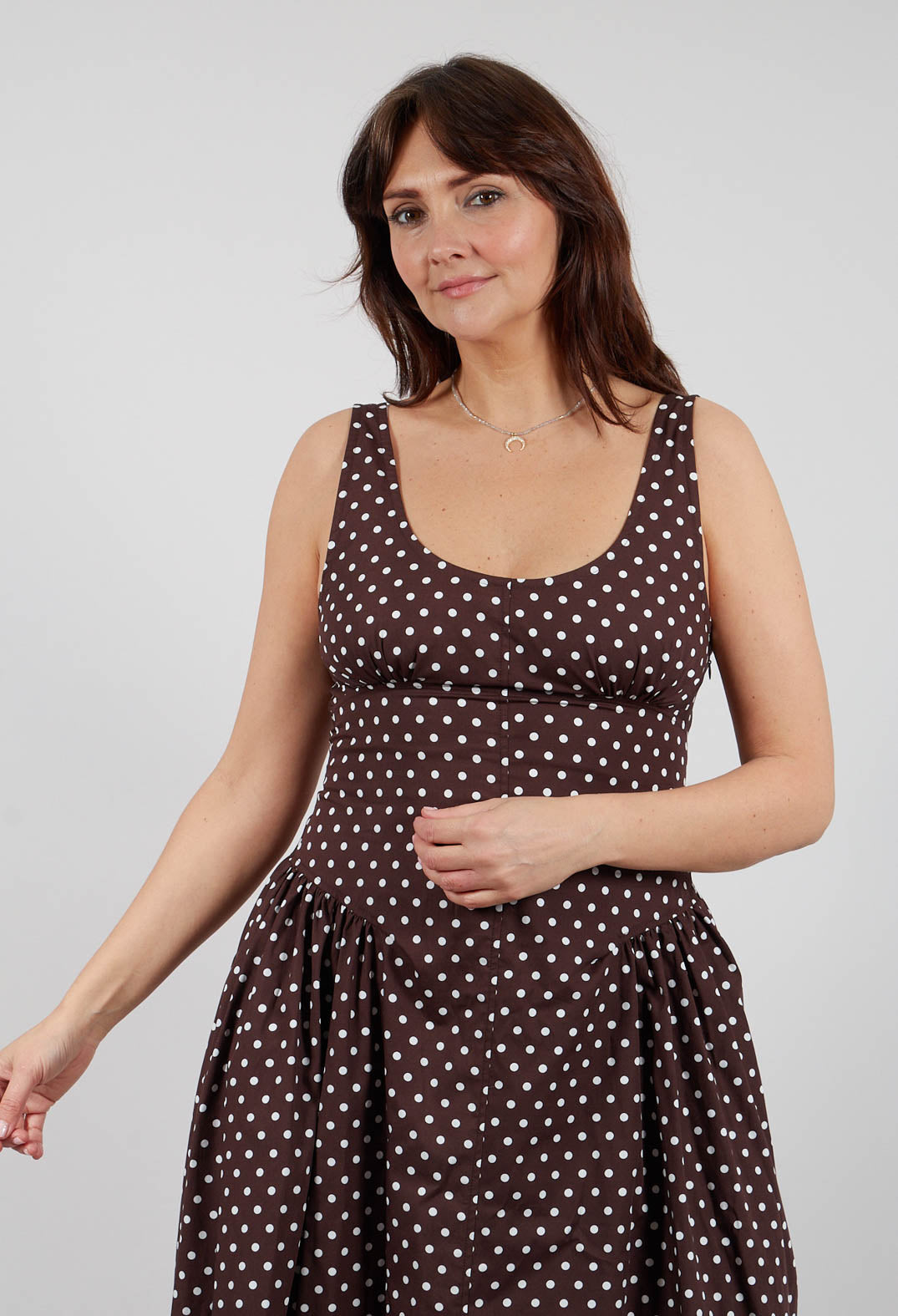 Ueue Dress in Pois Panna
