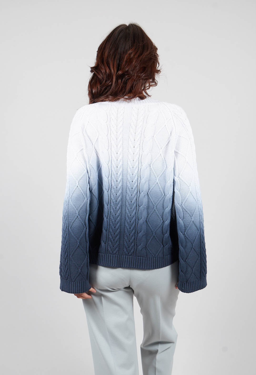 Willow Sweater in Blu Bianco