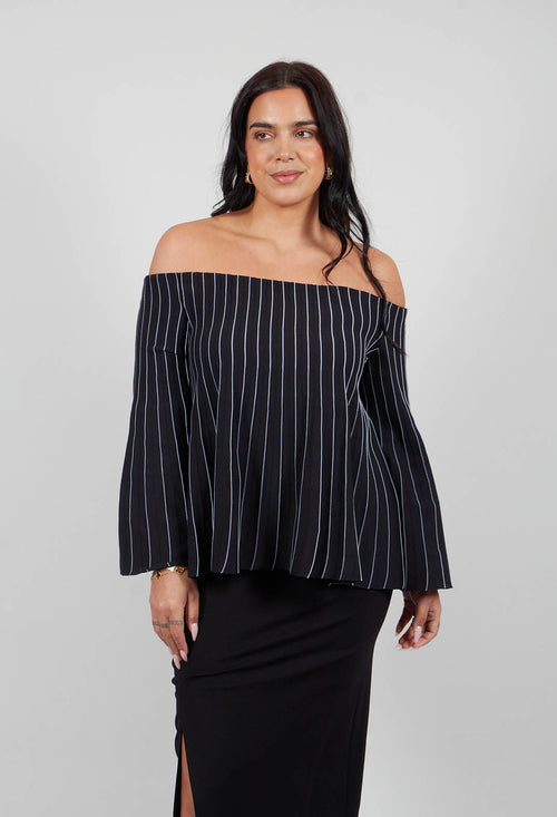 Dolfina Top in Nero Bianco
