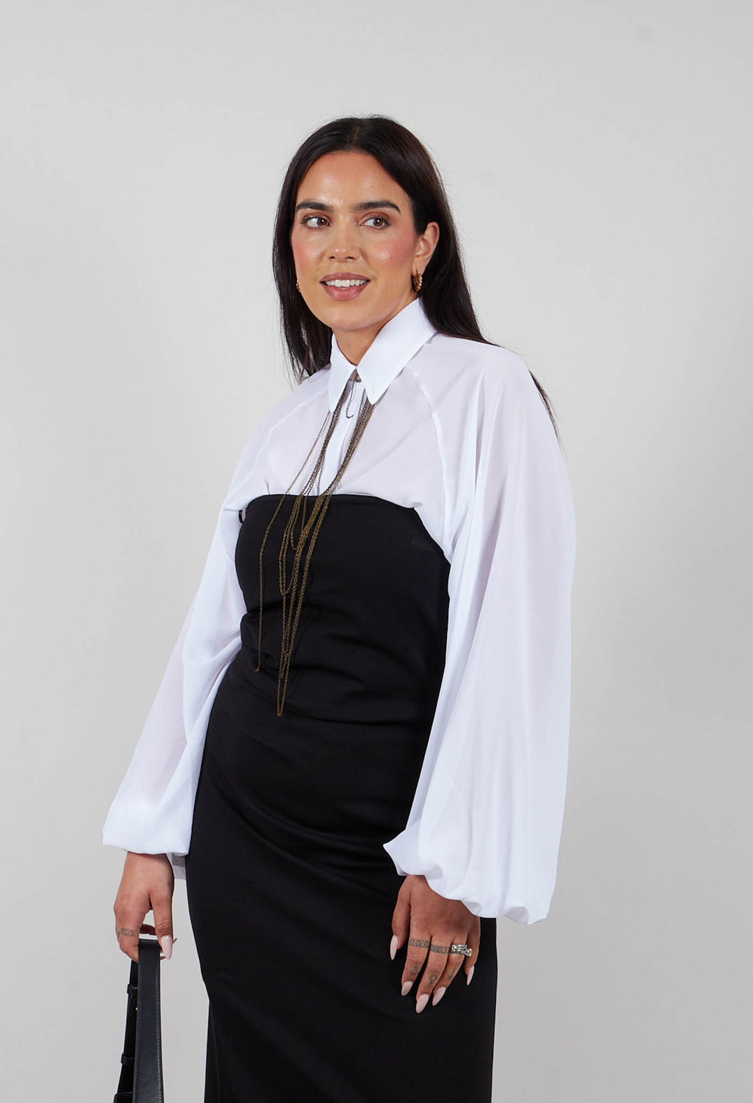 Margaret Dress in Nero