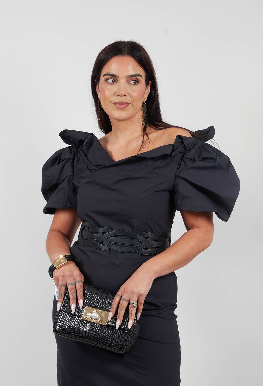 Gianira Dress in Nero