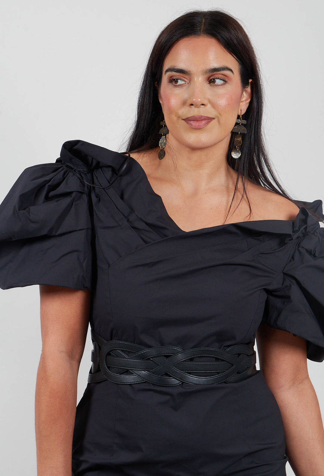 Gianira Dress in Nero