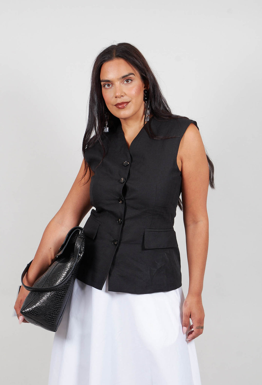 Rian Waistcoat in Nero