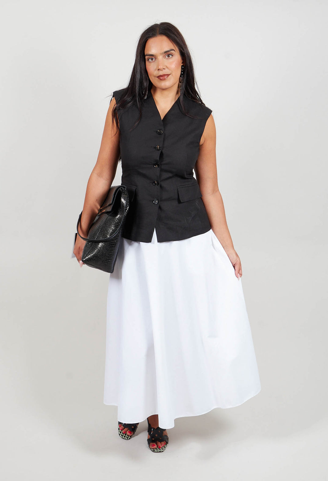 Rian Waistcoat in Nero