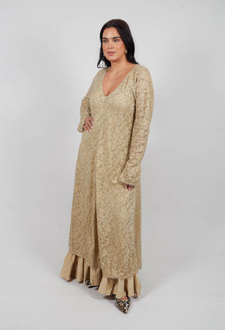 Dalhia Dress in Beige