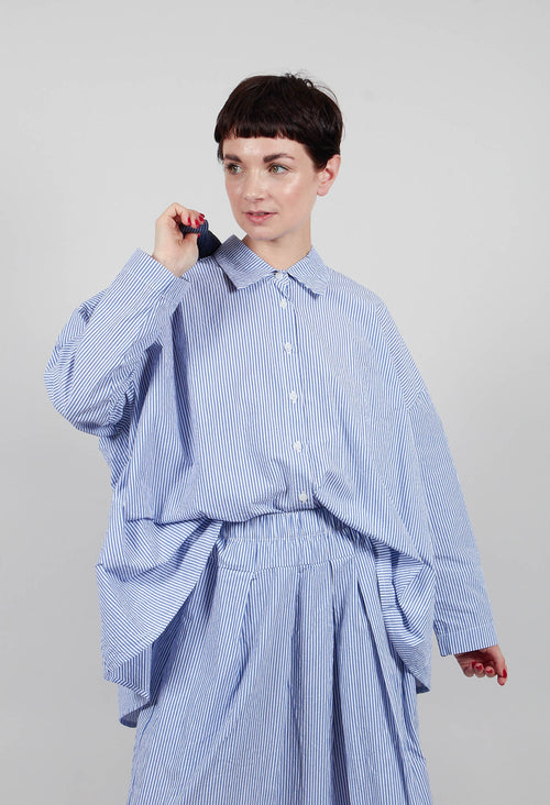 Accesa C Shirt in Azzuro Stripe