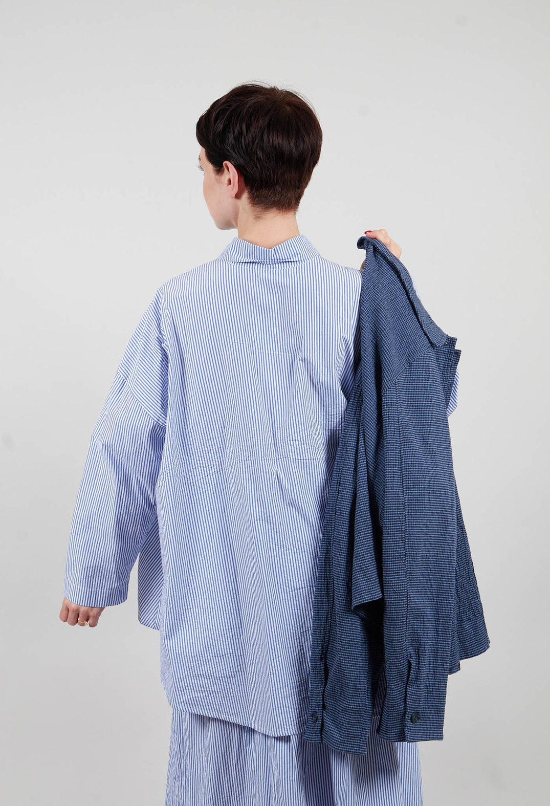 Accesa C Shirt in Azzuro Stripe