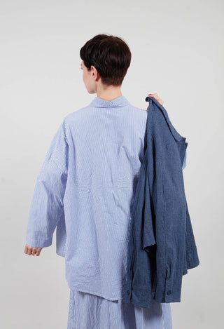 Accesa C Shirt in Azzuro Stripe