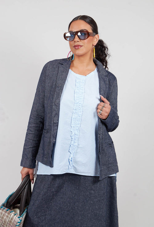 Aprile D Jacket in Denim Tbarb