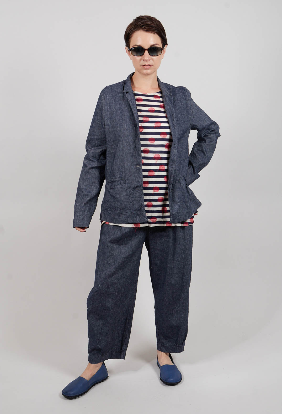 Aprile D Jacket in Denim Tbarb
