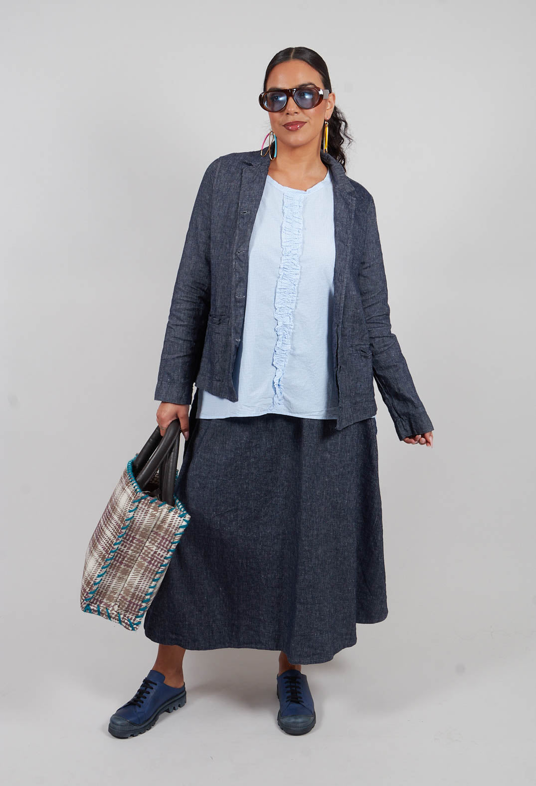 Aprile D Jacket in Denim Tbarb