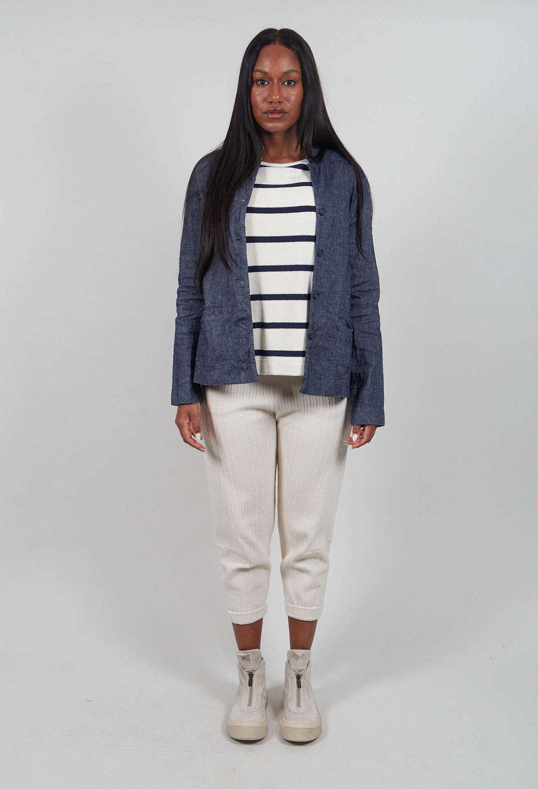 Aprile D Jacket in Denim Tbarb